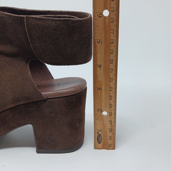 Chocolat Blu GABBY Brown Suede Platforms Size 6 - Picture 11 of 13